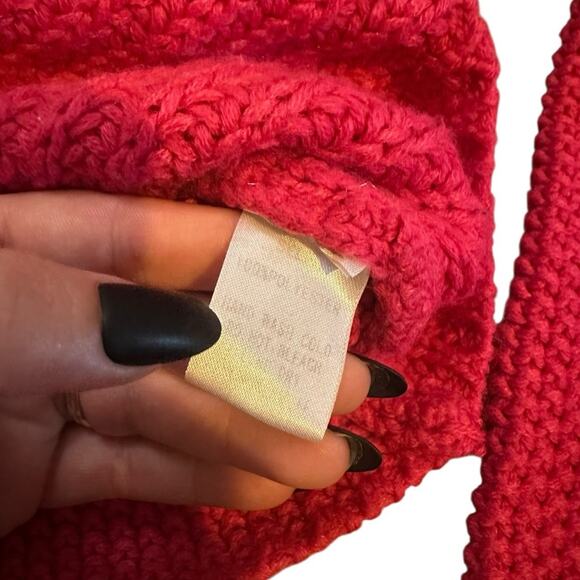 Newbury Kustom Pink Fringed Women's Sweater v - Picture 7 of 7